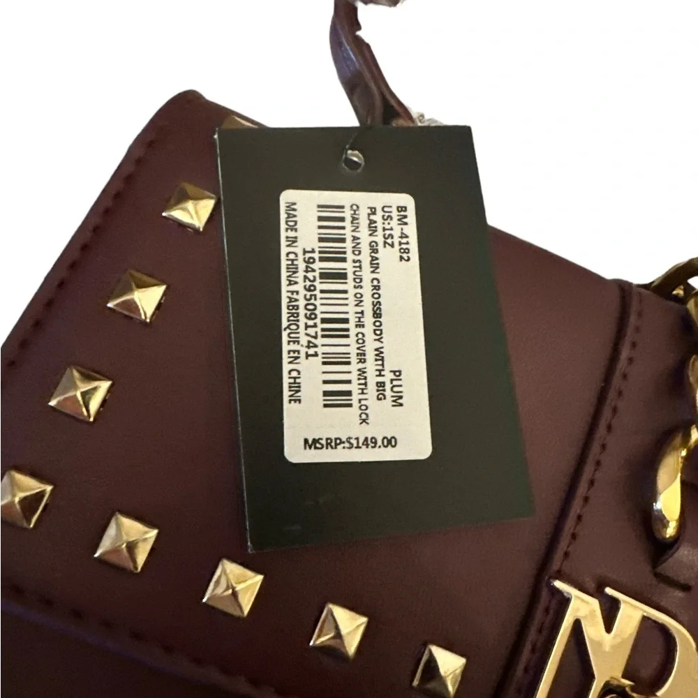 Badgley Mischka Burgundy Handbag-NWT